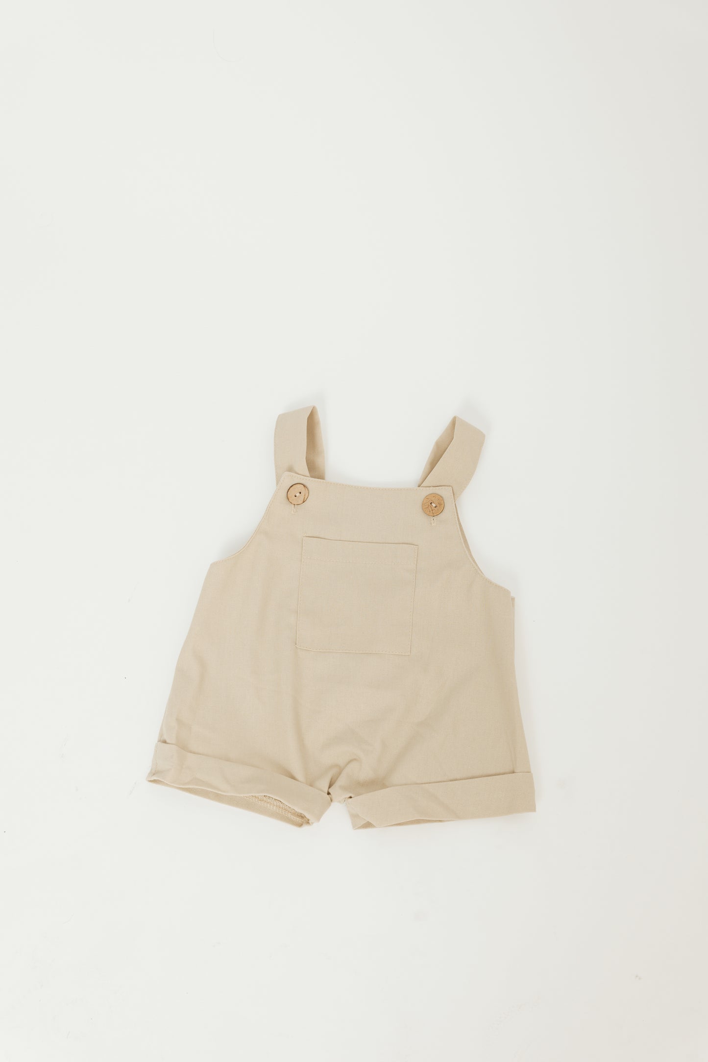 Linen Cream Overalls