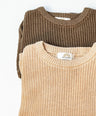 Taupe Knitted Crewneck